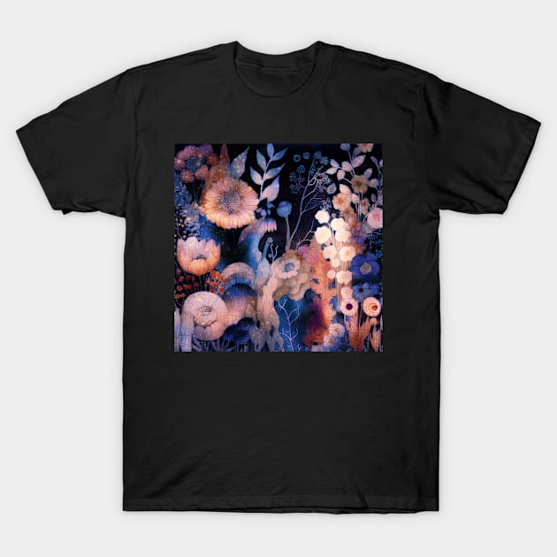 Floral Pattern Fairy Garden T-Shirt by Dream and Design